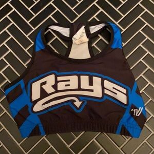 Stingrays competitive cheerleading sports bra